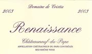 Chateauneuf-Cristia-Renaissance 2003